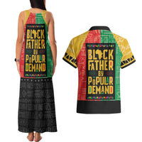 Black Father By Popular Demand African Couples Matching Tank Maxi Dress and Hawaiian Shirt - Wonder Print Shop