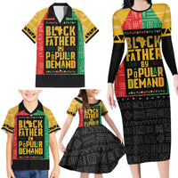 Black Father By Popular Demand African Family Matching Long Sleeve Bodycon Dress and Hawaiian Shirt - Wonder Print Shop