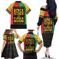 Black Father By Popular Demand African Family Matching Off The Shoulder Long Sleeve Dress and Hawaiian Shirt - Wonder Print Shop