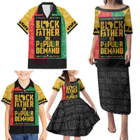 Black Father By Popular Demand African Family Matching Puletasi and Hawaiian Shirt - Wonder Print Shop