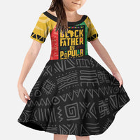 Black Father By Popular Demand African Family Matching Short Sleeve Bodycon Dress and Hawaiian Shirt - Wonder Print Shop