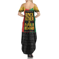 Black Father By Popular Demand African Family Matching Summer Maxi Dress and Hawaiian Shirt - Wonder Print Shop