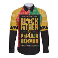 Black Father By Popular Demand African Long Sleeve Button Shirt - Wonder Print Shop