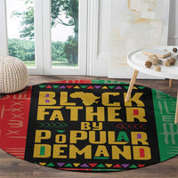 Black Father By Popular Demand African Round Carpet