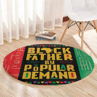Black Father By Popular Demand African Round Carpet