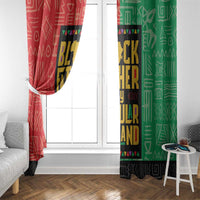 Black Father By Popular Demand African Window Curtain - Wonder Print Shop