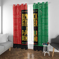 Black Father By Popular Demand African Window Curtain - Wonder Print Shop