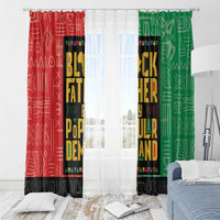 Black Father By Popular Demand African Window Curtain - Wonder Print Shop