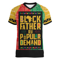 Black Father By Popular Demand African Women V-Neck T-Shirt - Wonder Print Shop