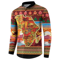 African Heritage and Celebrated Christmas Button Sweatshirt - Wonder Print Shop