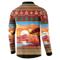 African Heritage and Celebrated Christmas Button Sweatshirt - Wonder Print Shop