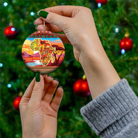 African Heritage and Celebrated Christmas Ceramic Ornament - Wonder Print Shop