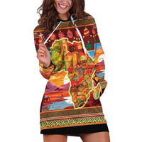 African Heritage and Celebrated Christmas Hoodie Dress - Wonder Print Shop