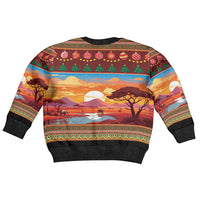 African Heritage and Celebrated Christmas Kid Ugly Christmas Sweater - Wonder Print Shop