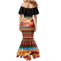 African Heritage and Celebrated Christmas Mermaid Dress - Wonder Print Shop