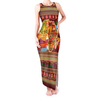 African Heritage and Celebrated Christmas Tank Maxi Dress - Wonder Print Shop