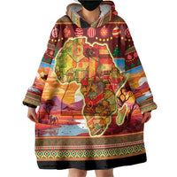 African Heritage and Celebrated Christmas Wearable Blanket Hoodie - Wonder Print Shop