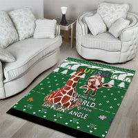 Giraffe Autism Area Rug Seeing The World From Different Angles - Wonder Print Shop