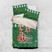 Giraffe Autism Bedding Set Seeing The World From Different Angles - Wonder Print Shop