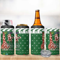 Giraffe Autism 4 in 1 Can Cooler Tumbler Seeing The World From Different Angles - Wonder Print Shop