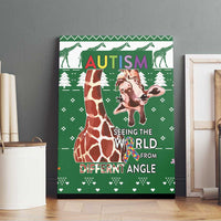 Giraffe Autism Canvas Wall Art Seeing The World From Different Angles - Wonder Print Shop