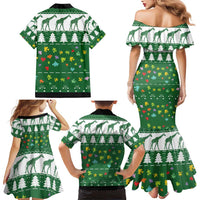 Giraffe Autism Family Matching Mermaid Dress and Hawaiian Shirt Seeing The World From Different Angles - Wonder Print Shop