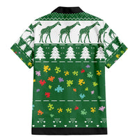 Giraffe Autism Family Matching Mermaid Dress and Hawaiian Shirt Seeing The World From Different Angles - Wonder Print Shop