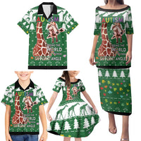 Giraffe Autism Family Matching Puletasi and Hawaiian Shirt Seeing The World From Different Angles - Wonder Print Shop