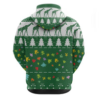 Giraffe Autism Hoodie Seeing The World From Different Angles - Wonder Print Shop