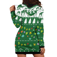 Giraffe Autism Hoodie Dress Seeing The World From Different Angles - Wonder Print Shop