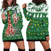 Giraffe Autism Hoodie Dress Seeing The World From Different Angles - Wonder Print Shop