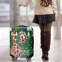 Giraffe Autism Luggage Cover Seeing The World From Different Angles - Wonder Print Shop