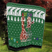 Giraffe Autism Quilt Seeing The World From Different Angles - Wonder Print Shop