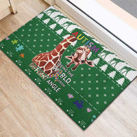 Giraffe Autism Rubber Doormat Seeing The World From Different Angles - Wonder Print Shop