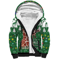 Giraffe Autism Sherpa Hoodie Seeing The World From Different Angles - Wonder Print Shop