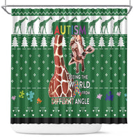 Giraffe Autism Shower Curtain Seeing The World From Different Angles