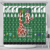 Giraffe Autism Shower Curtain Seeing The World From Different Angles