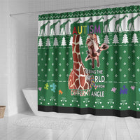 Giraffe Autism Shower Curtain Seeing The World From Different Angles