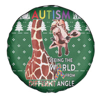 Giraffe Autism Spare Tire Cover Seeing The World From Different Angles - Wonder Print Shop