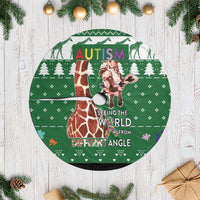 Giraffe Autism Tree Skirt Seeing The World From Different Angles - Wonder Print Shop