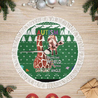 Giraffe Autism Tree Skirt Seeing The World From Different Angles - Wonder Print Shop