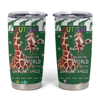 Giraffe Autism Tumbler Cup Seeing The World From Different Angles - Wonder Print Shop