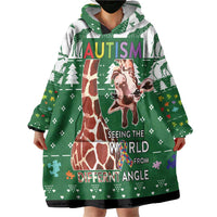 Giraffe Autism Wearable Blanket Hoodie Seeing The World From Different Angles - Wonder Print Shop