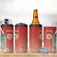 Morocco Football 4 in 1 Can Cooler Tumbler Atlas Lions Soccer - Road To Champion