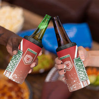 Morocco Football 4 in 1 Can Cooler Tumbler Atlas Lions Soccer - Road To Champion