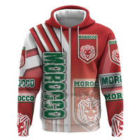 Morocco Football Hoodie Atlas Lions Soccer - Road To Champion