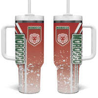 Morocco Football Tumbler With Handle Atlas Lions Soccer - Road To Champion