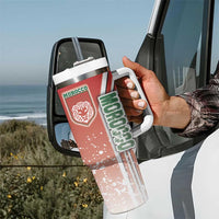 Morocco Football Tumbler With Handle Atlas Lions Soccer - Road To Champion