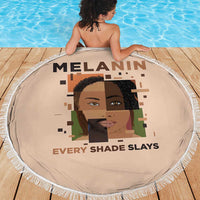 Melanin Every Shade Slays Beach Blanket African Women
