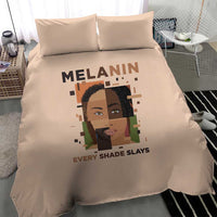 Melanin Every Shade Slays Bedding Set African Women